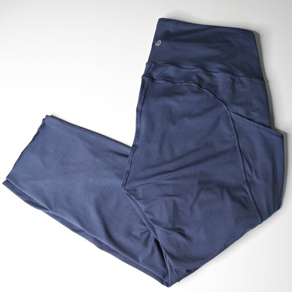 LEGGINGS DEPOT Slate Blue Leggings with Pockets - Size XL - Picture 4 of 7